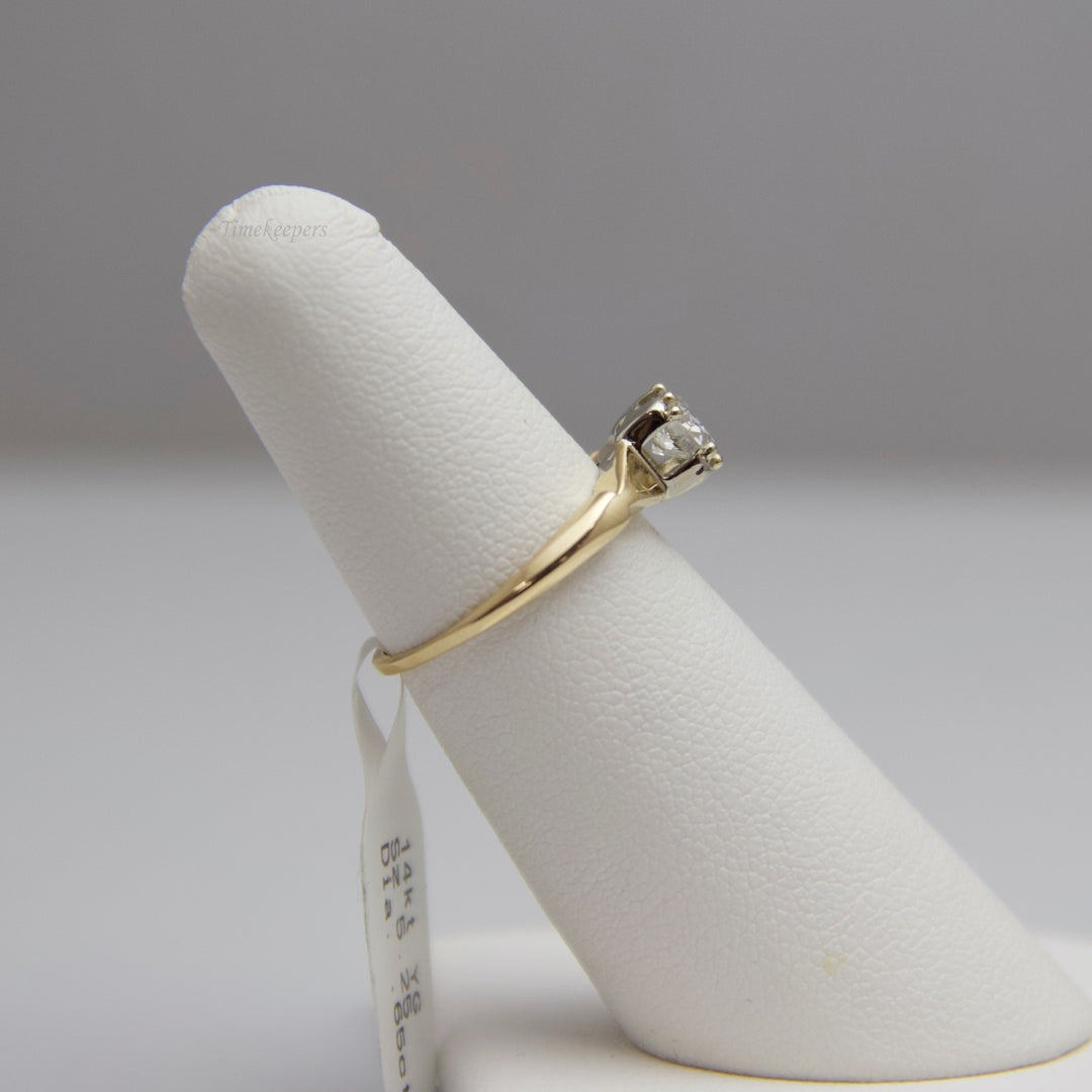 d740 Stunning 14k Yellow Gold Diamond Engagement Ring