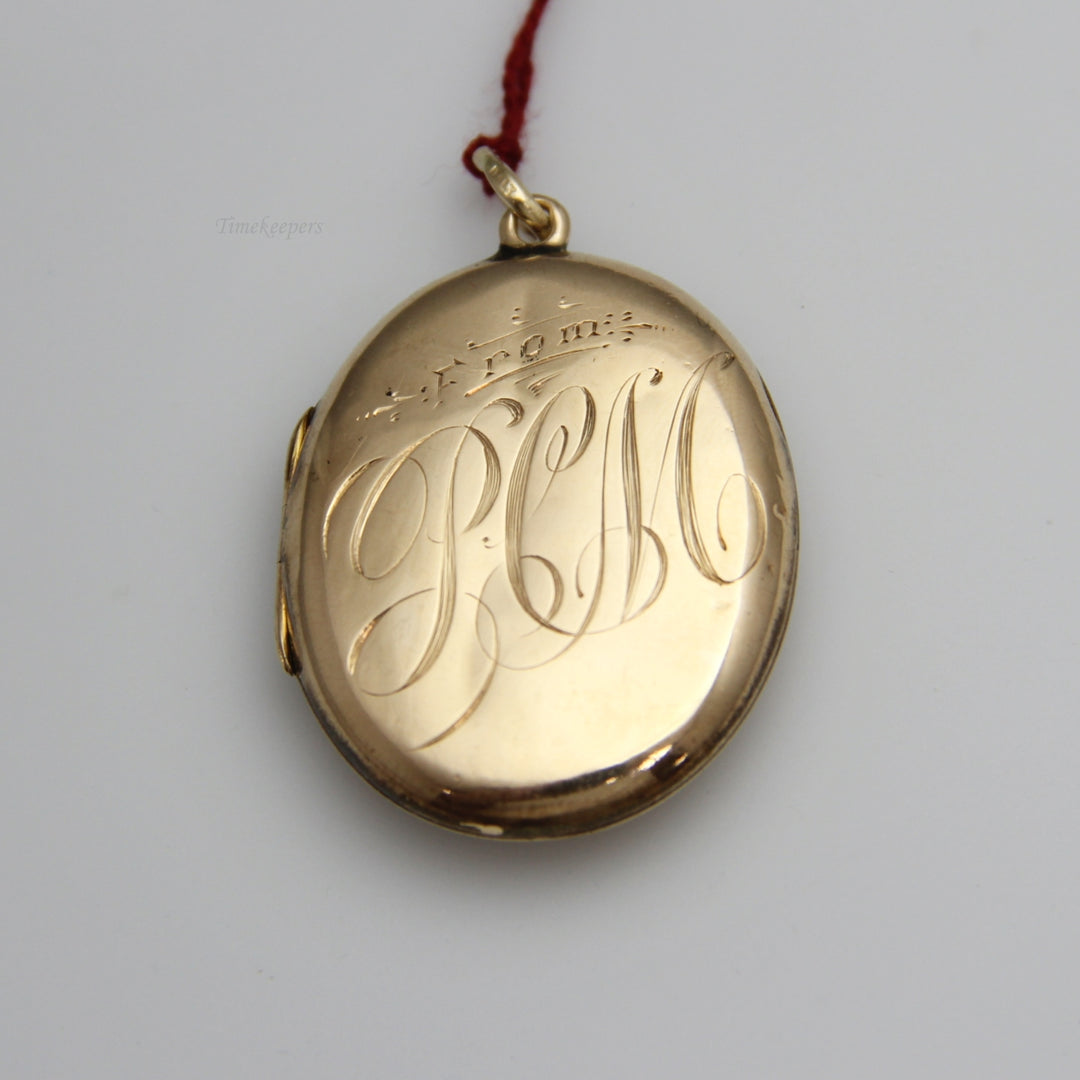d771 Alluring 10k Yellow Gold Locket Pendant