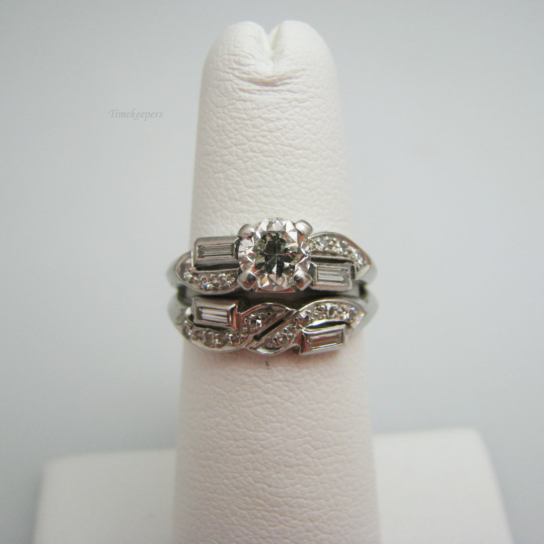 d790 Dazzling Platinum Diamond Wedding Set
