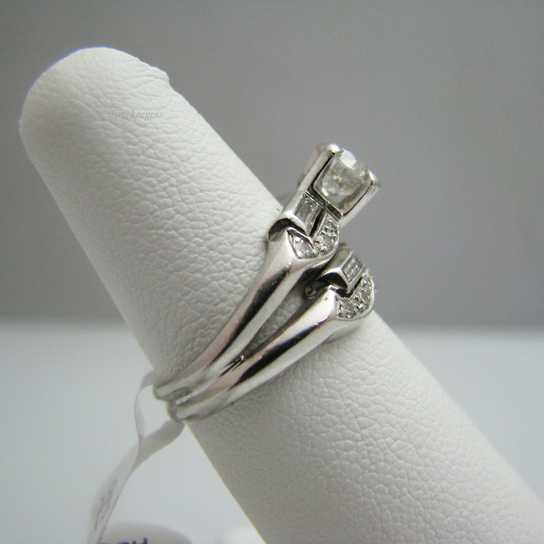 d790 Dazzling Platinum Diamond Wedding Set