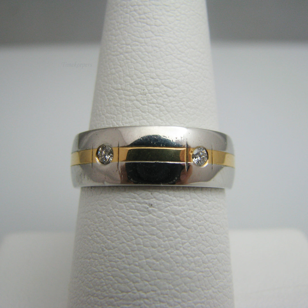 d826 Elegant Platinum 18k White Gold Diamond Wedding Band