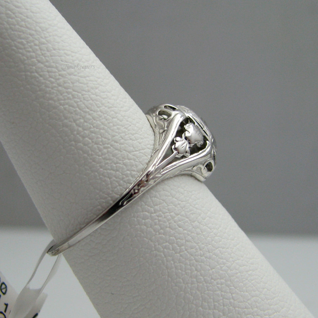 d845 Beautiful 20k White Gold Diamond Engagement Ring
