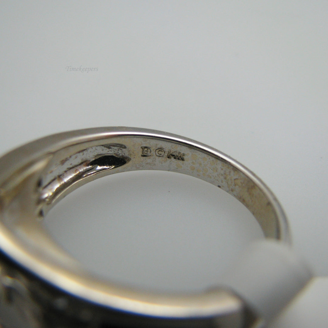 d852 Exquisite 14k White Gold Diamond Ring