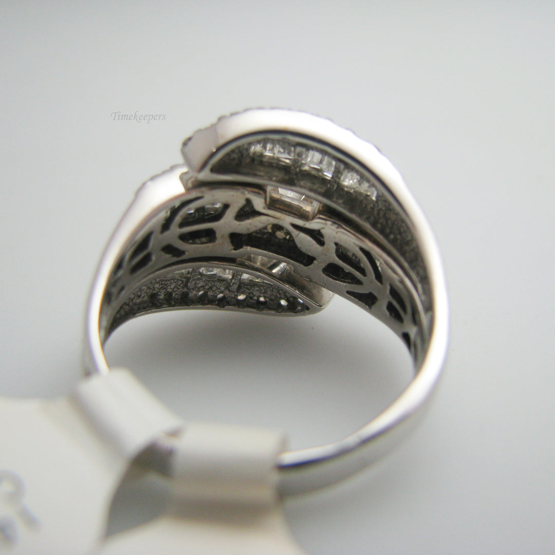 d856 Gorgeous 14k White Gold Diamond Engagement Ring