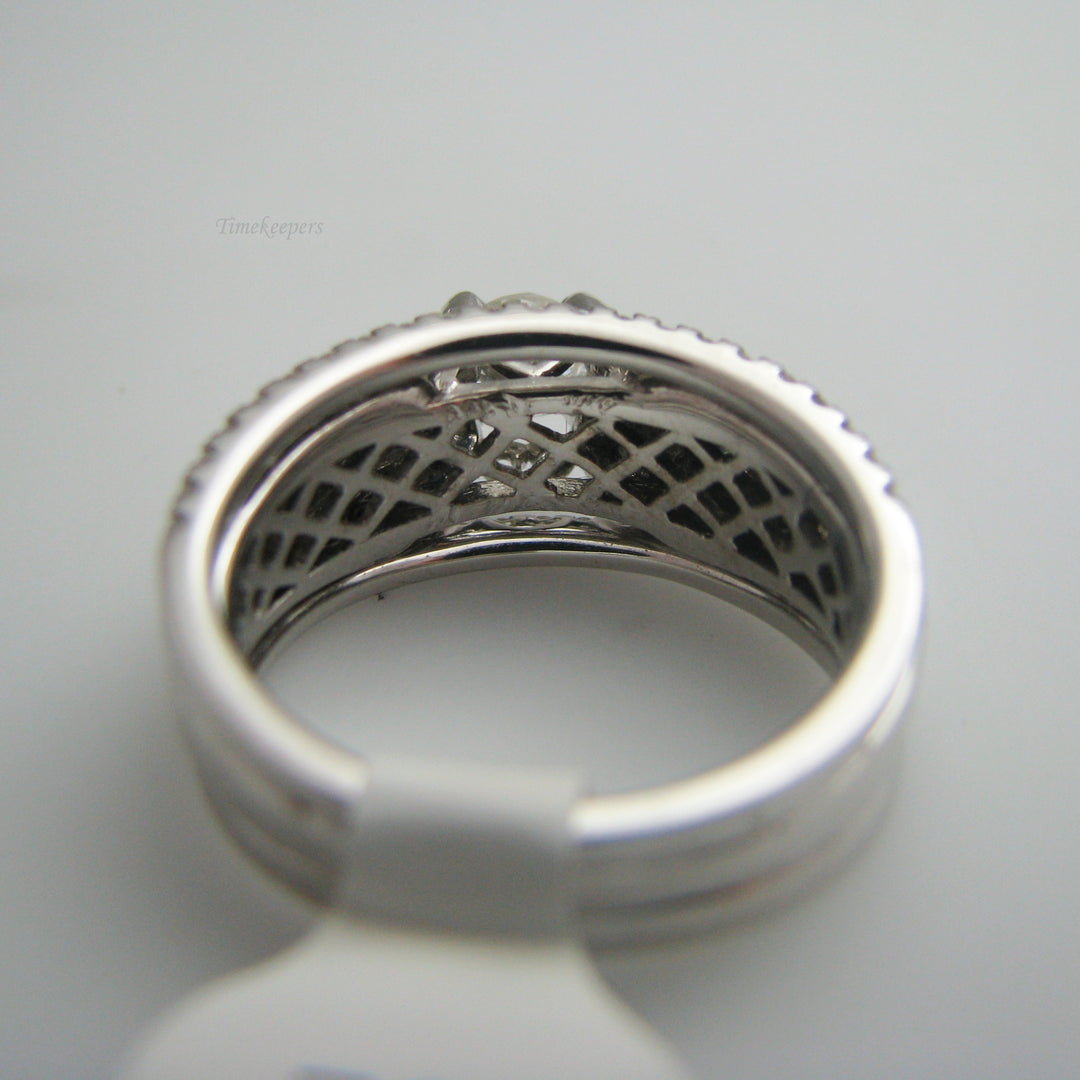 d869 Stunning 14k White Gold Diamond Engagement Ring