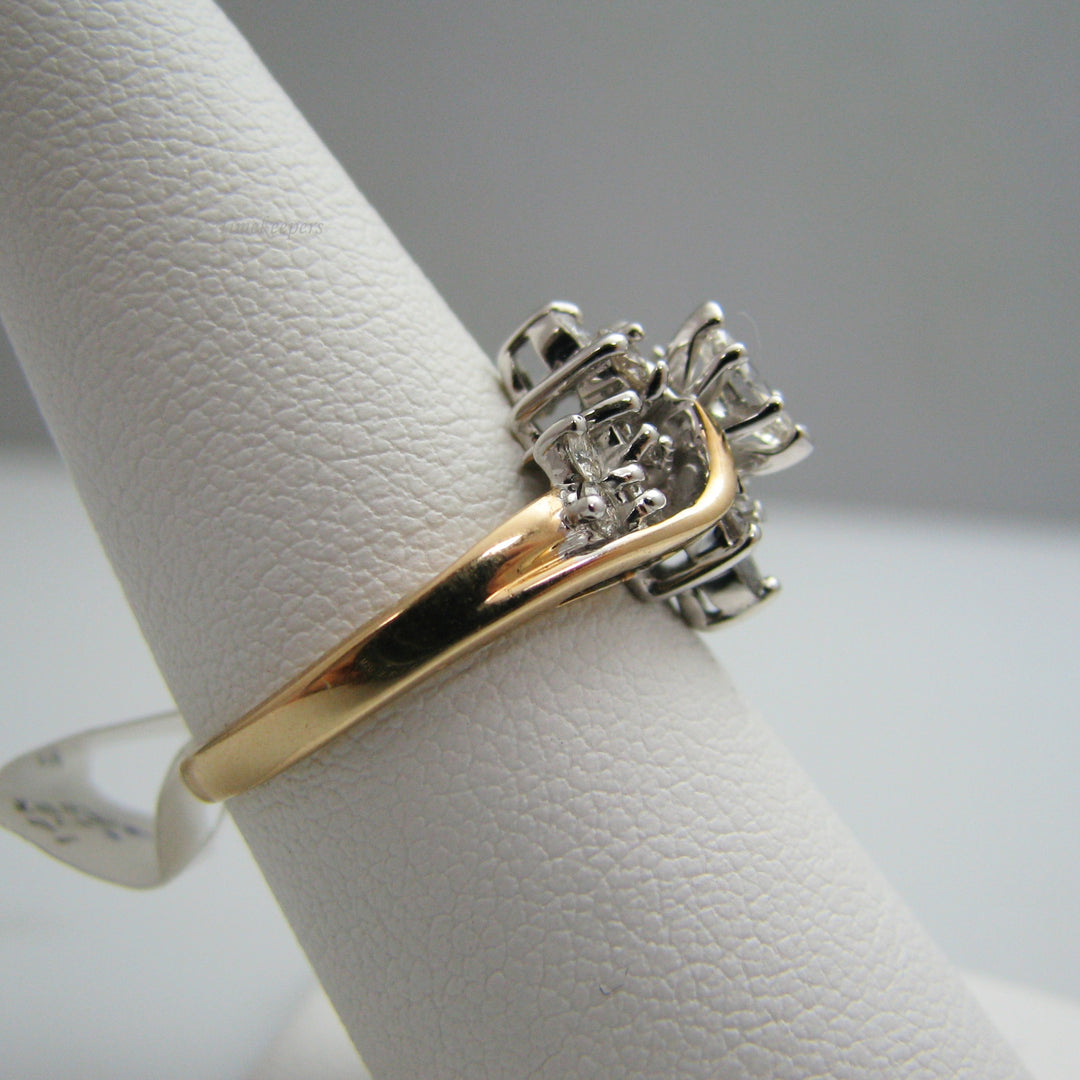 d872 Beautiful 14k Yellow Gold Diamond Engagement Ring