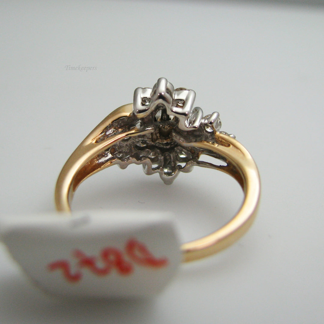 d872 Beautiful 14k Yellow Gold Diamond Engagement Ring