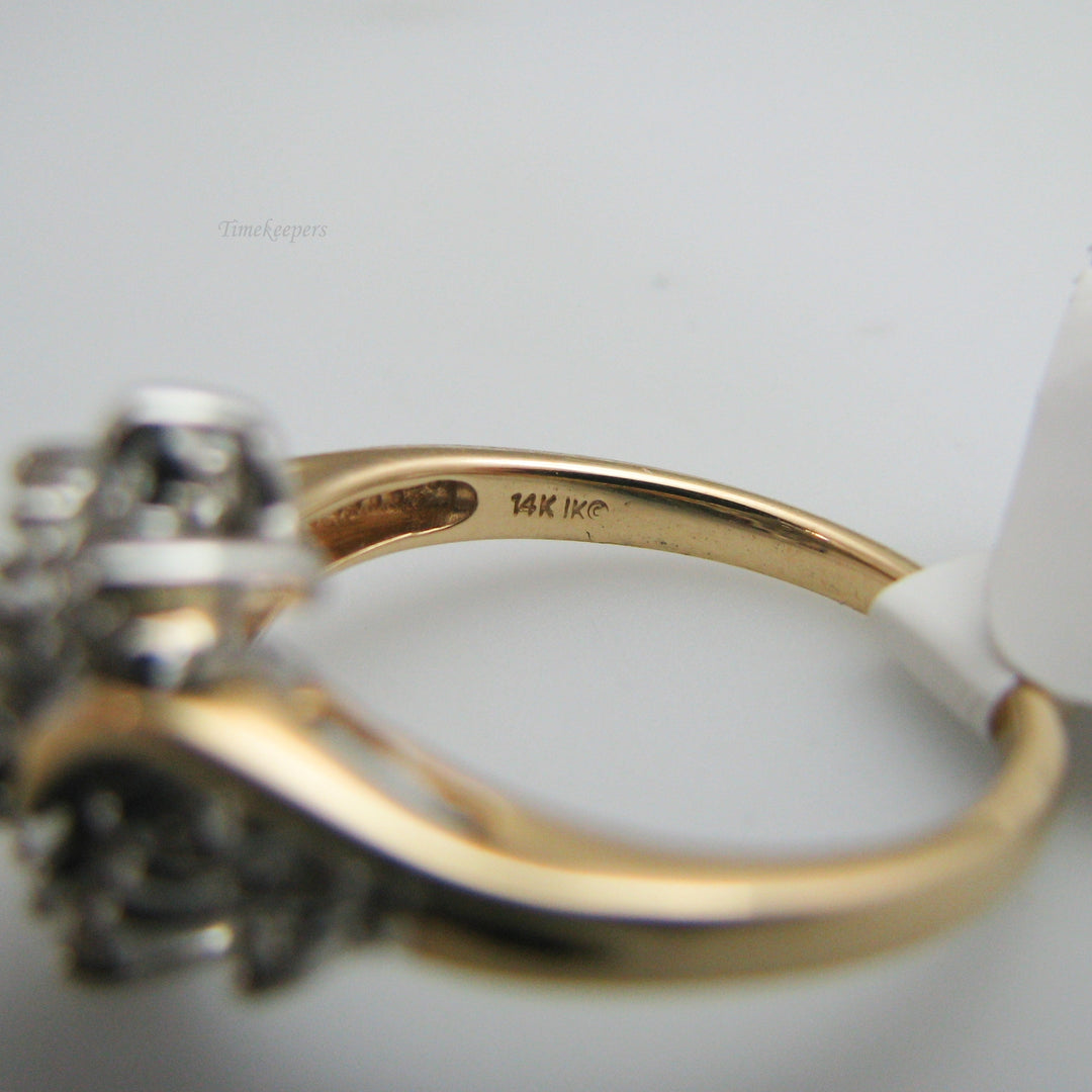 d872 Beautiful 14k Yellow Gold Diamond Engagement Ring