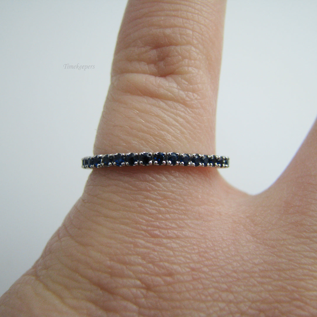 d879 14k White Gold Sapphire Ring