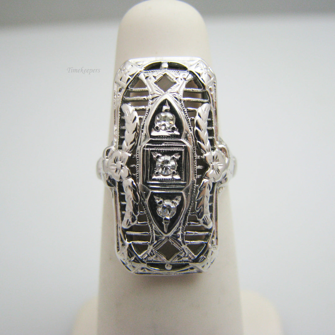 d976 Breathtaking 14k White Gold Diamond Ring