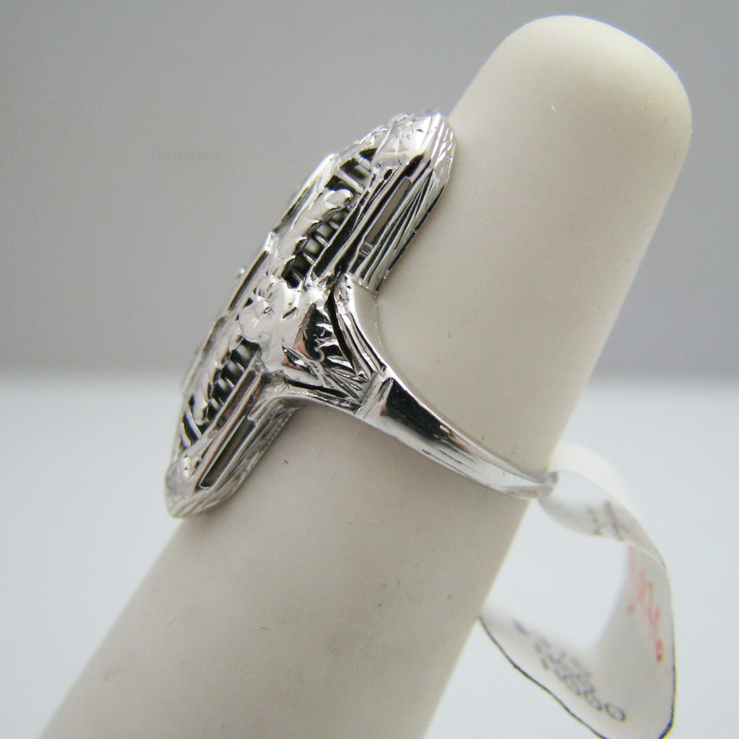 d976 Breathtaking 14k White Gold Diamond Ring