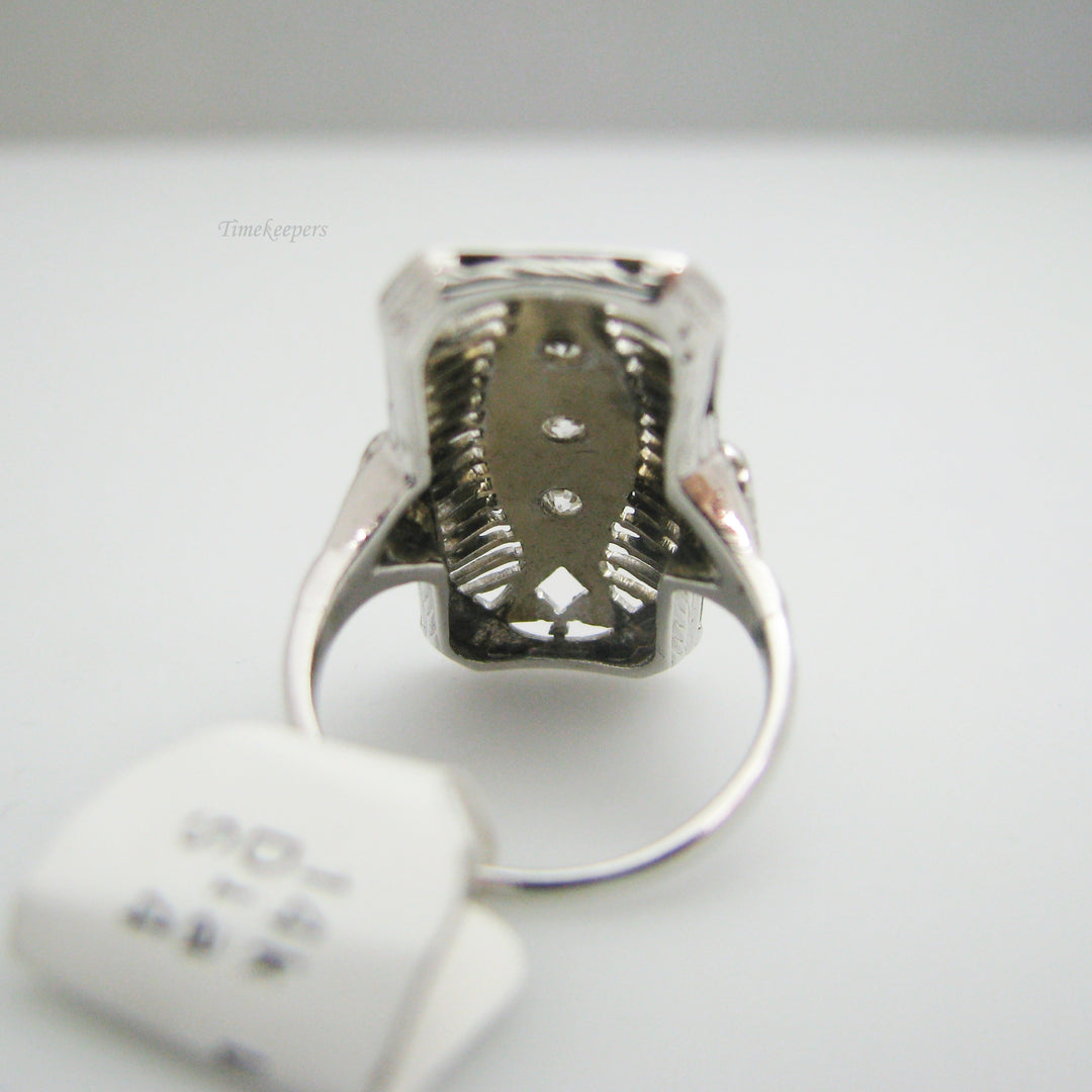 d976 Breathtaking 14k White Gold Diamond Ring