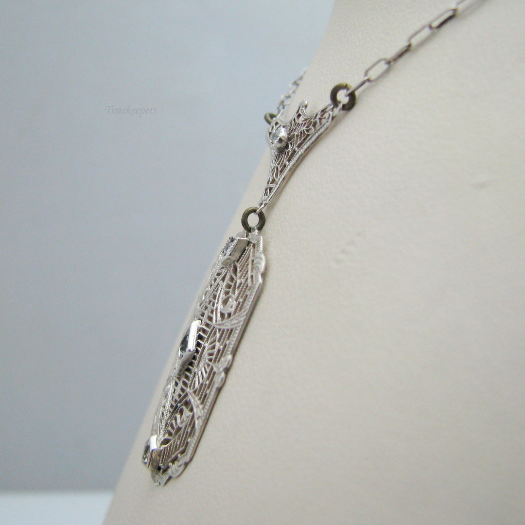 d993 Exquisite Sterling Silver Cubic Zirconia Pendant Necklace