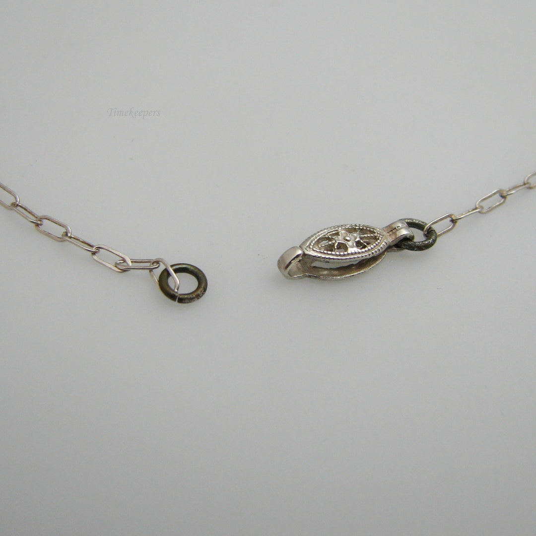 d993 Exquisite Sterling Silver Cubic Zirconia Pendant Necklace