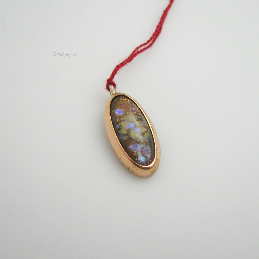 d998 Unique Gold Filled Labradorite Pendant