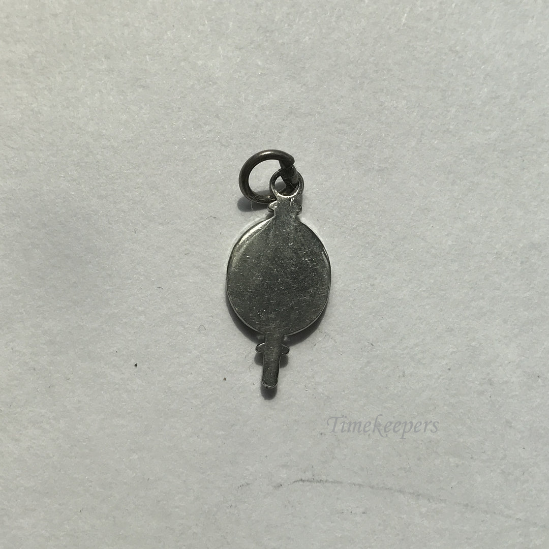 e024-1 Vintage Silver Tone "W" Junior Prom Charm Pendant