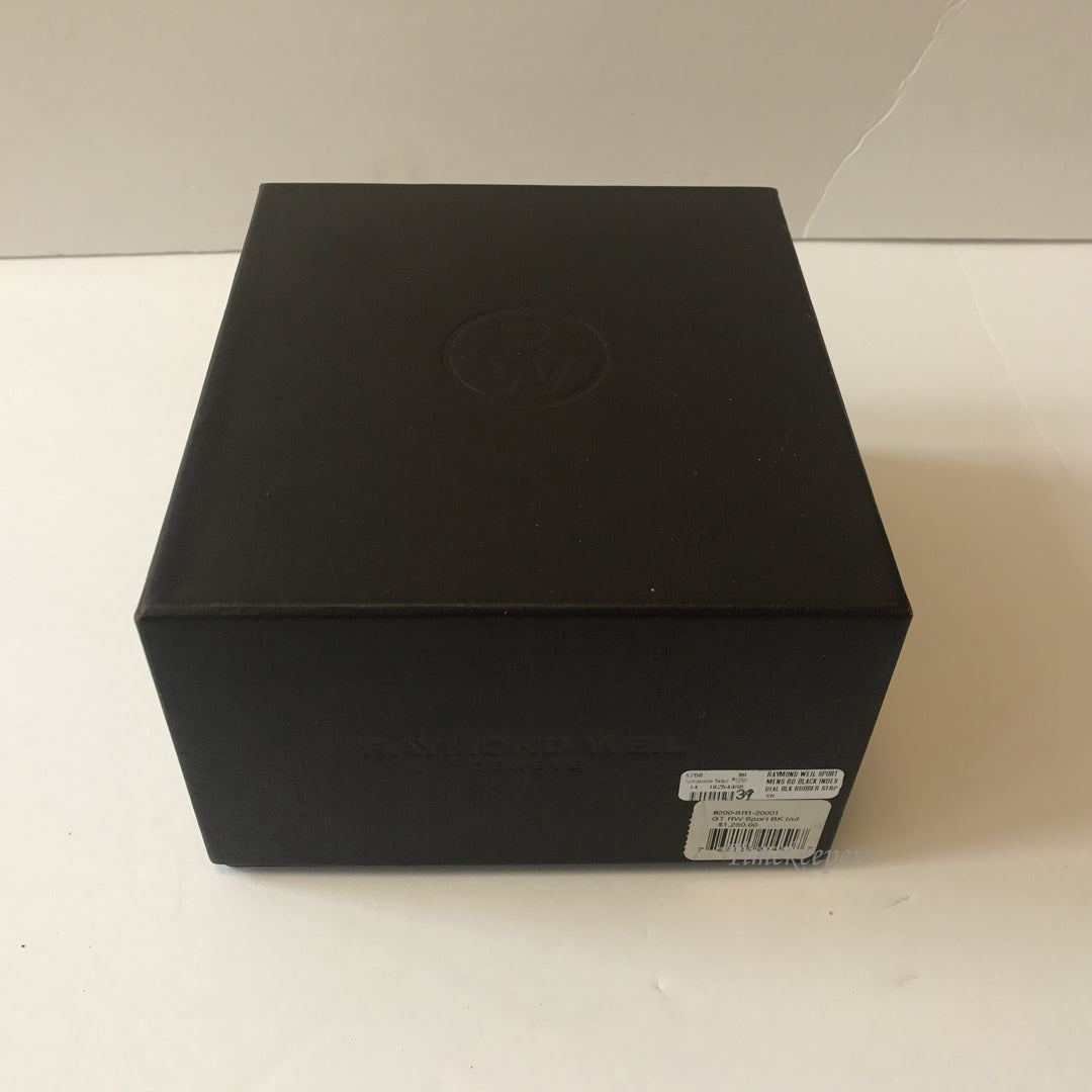 u703 Raimond Weil Geneve Automatic Sapphire Crystal Stainless Steel Wrist Watch & Box