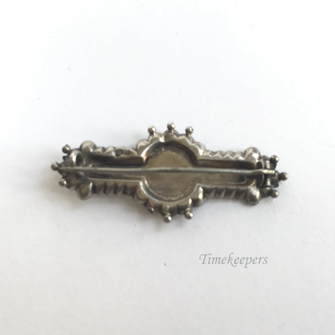 e229 Vintage Original Sterling Silver Flower Garden Brooch Pin