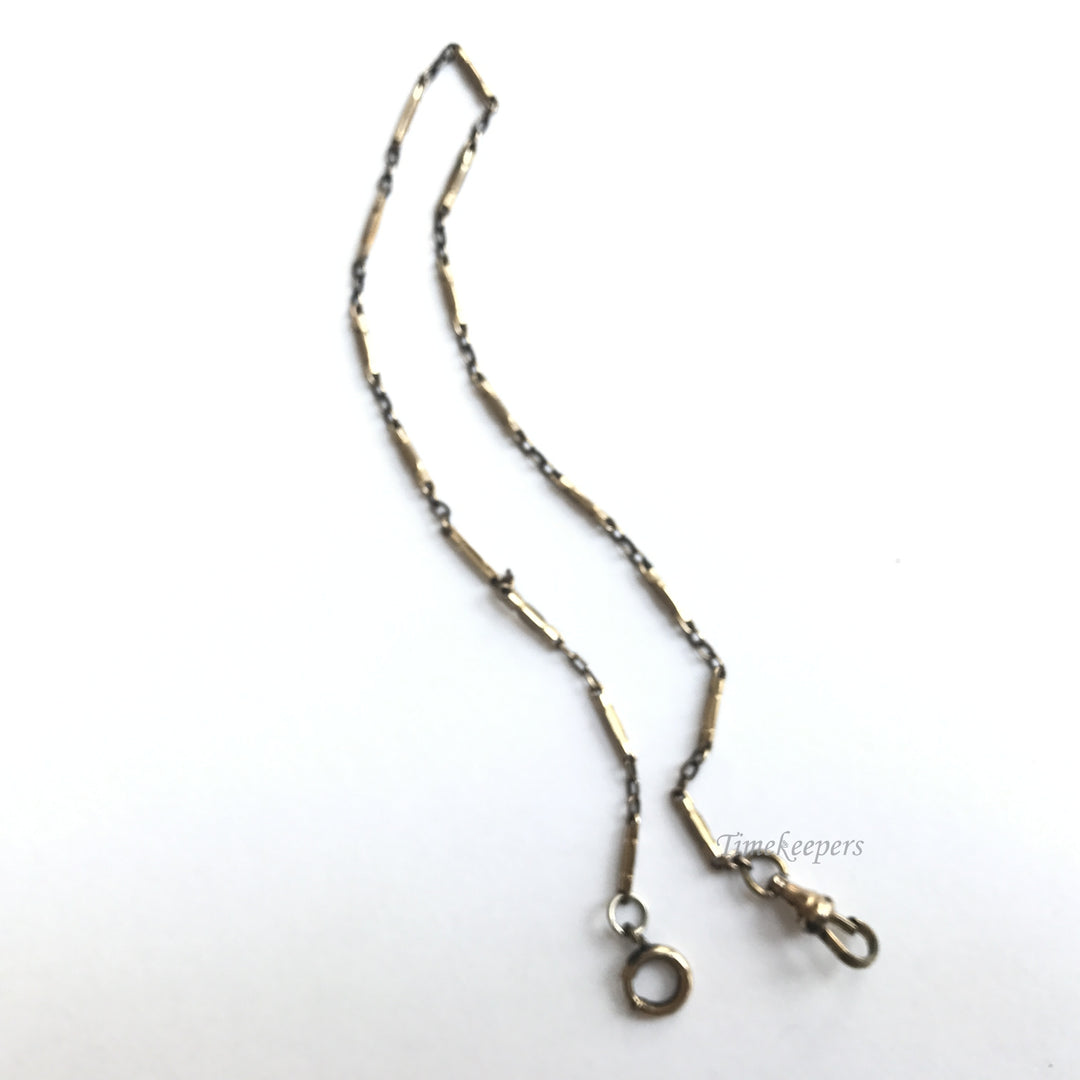 e269 Antique Gold Filled Pocket Watch Chain 11"