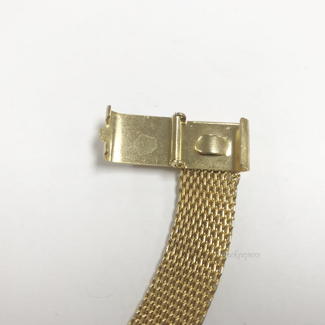 e497 Antique Mesh Fob Waist Clip Pocket Watch Chain Gold Filled