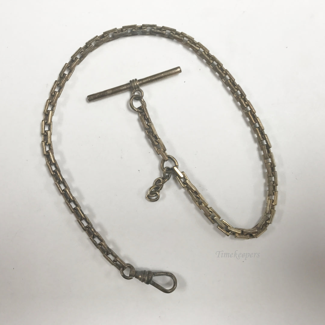 e556 Antique Gold Filled Vest Pocket Watch Box Link Chain