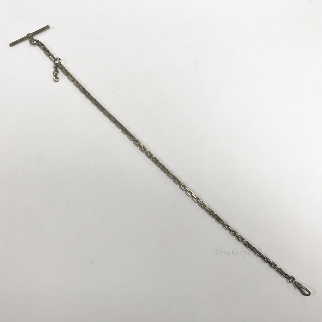 e556 Antique Gold Filled Vest Pocket Watch Box Link Chain