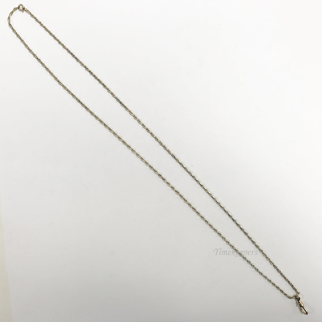 e567 Antique Gold Filled Pendant Pocket Watch Chain Necklace & Spring Clasp