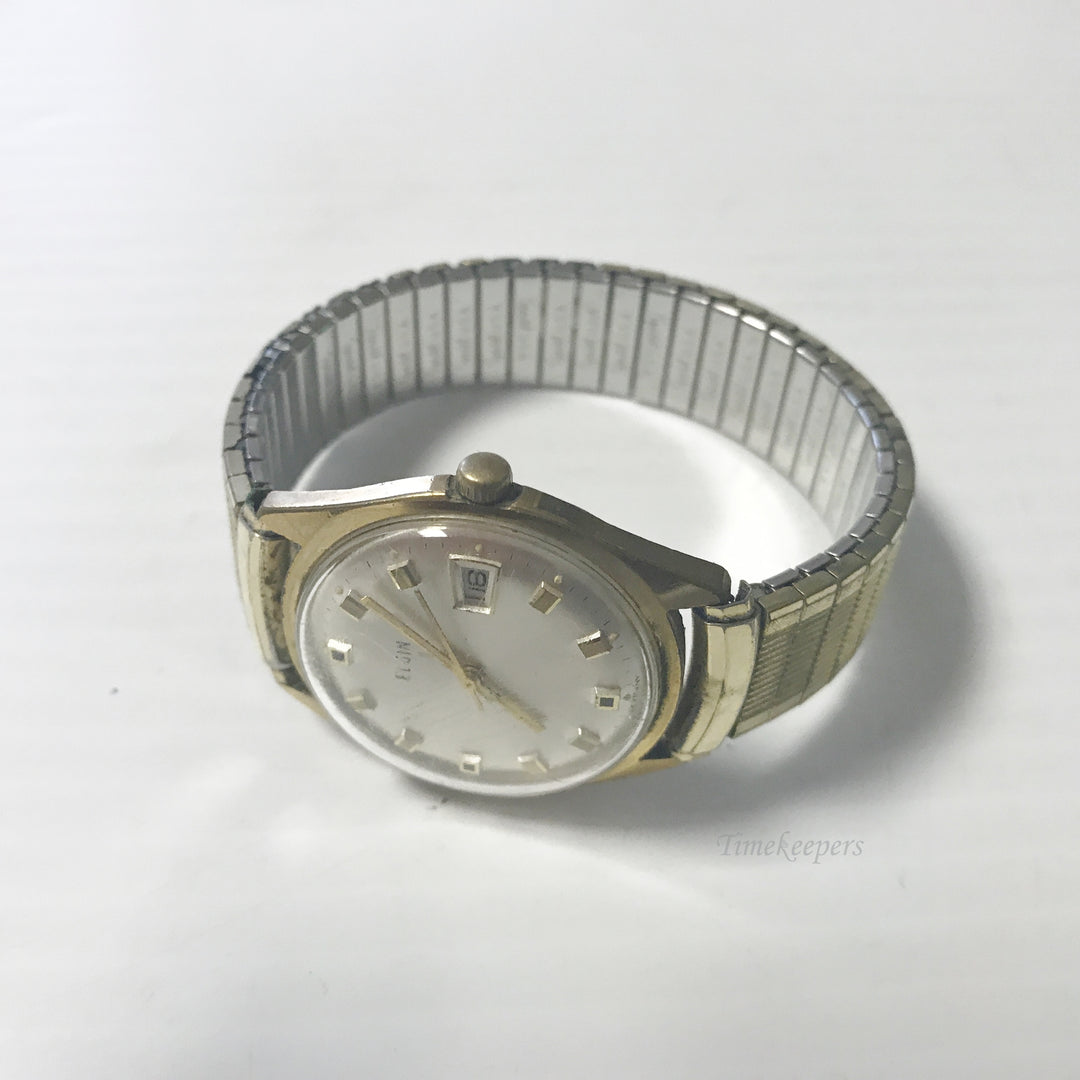 e606 Vintage Elgin Germany Stainless Steel Men's Wrist Watch