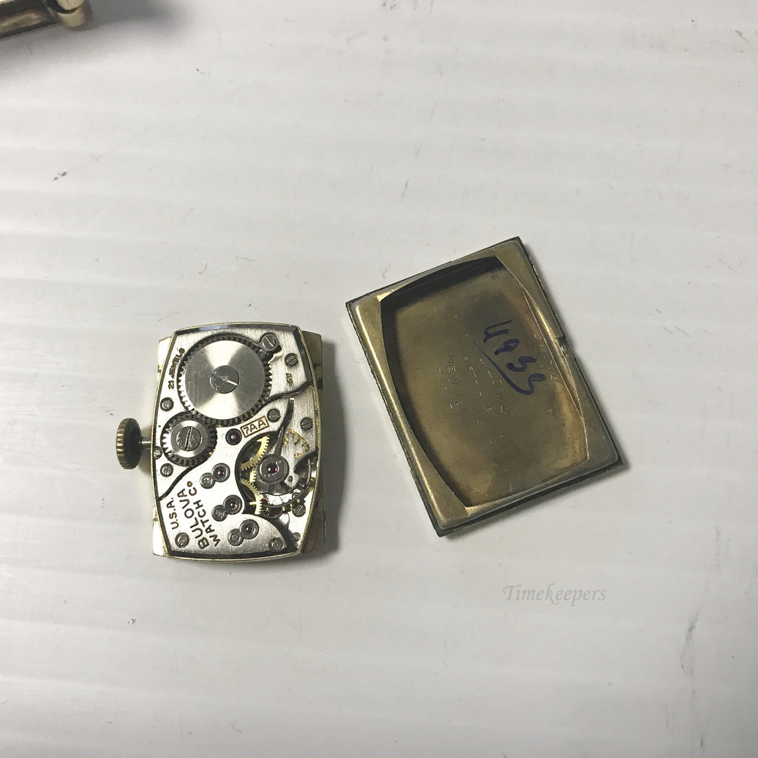 e612 Vintage Bulova USA Gold Tone 21J Hand-Winding Wrist Watch