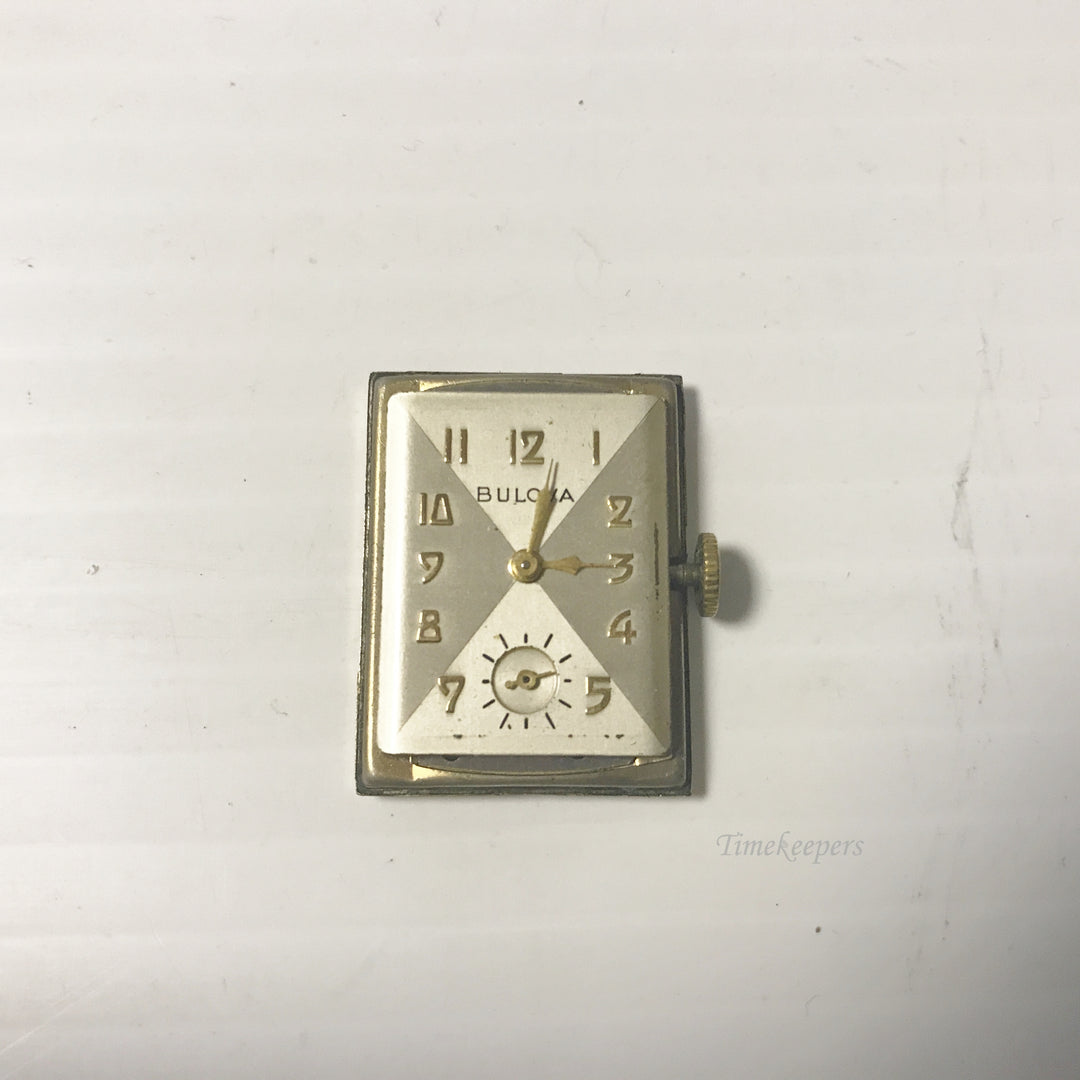 e612 Vintage Bulova USA Gold Tone 21J Hand-Winding Wrist Watch