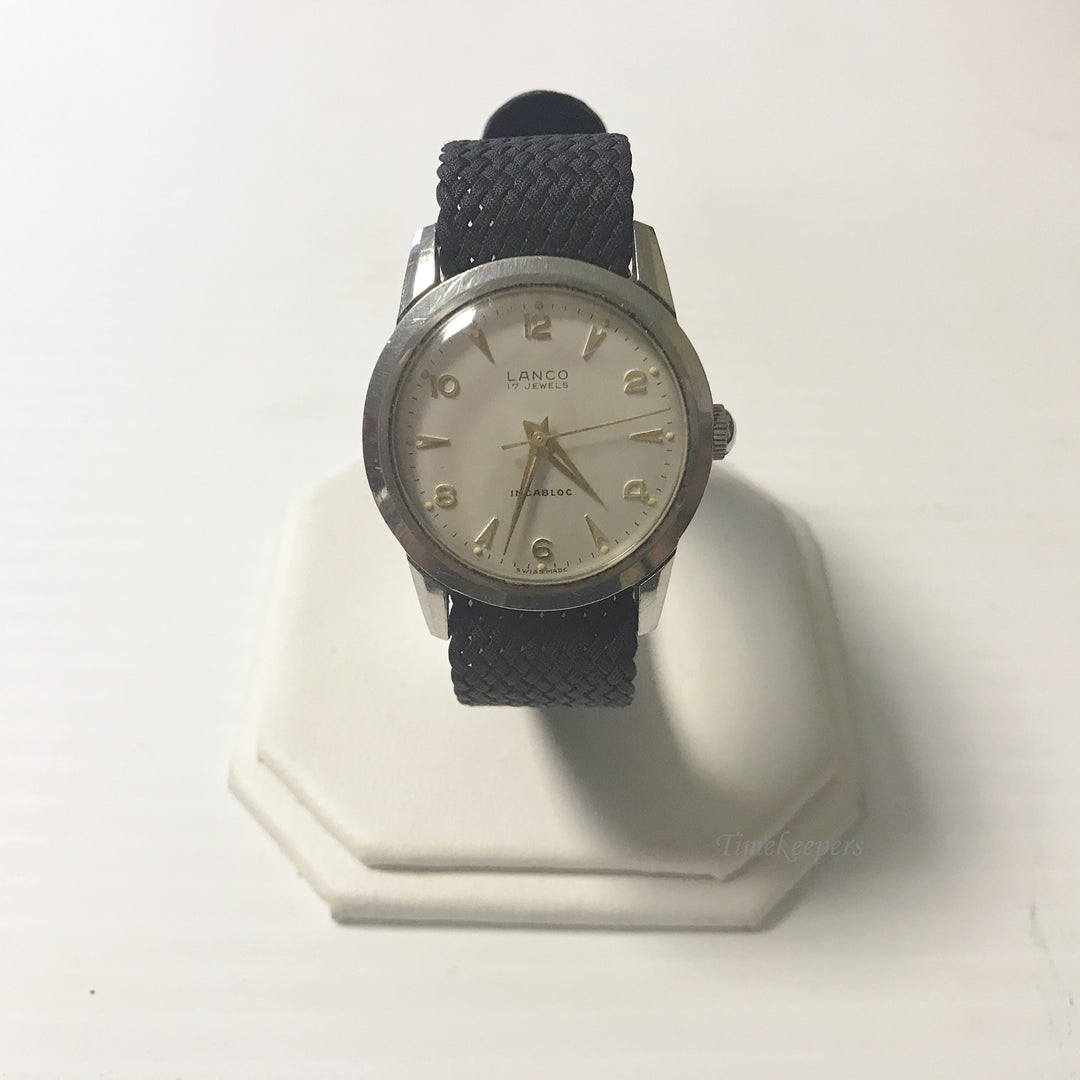 e616 Vintage Lanco Incabloc Swiss Hand-Winding Men's Wrist Watch