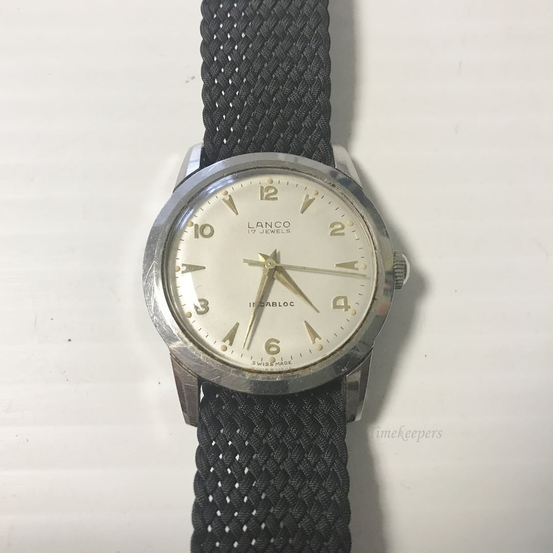 e616 Vintage Lanco Incabloc Swiss Hand-Winding Men's Wrist Watch