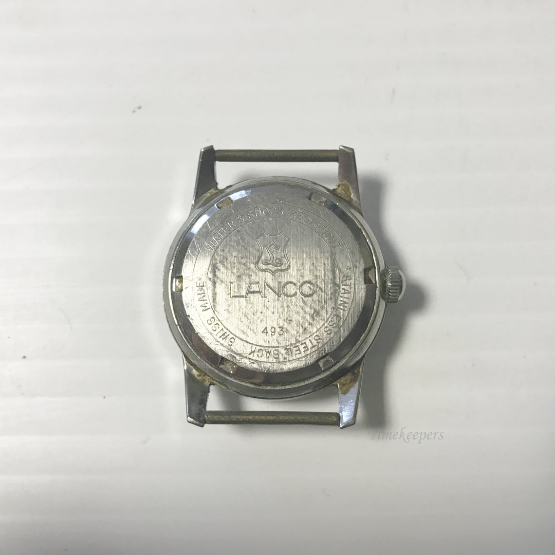 e616 Vintage Lanco Incabloc Swiss Hand-Winding Men's Wrist Watch