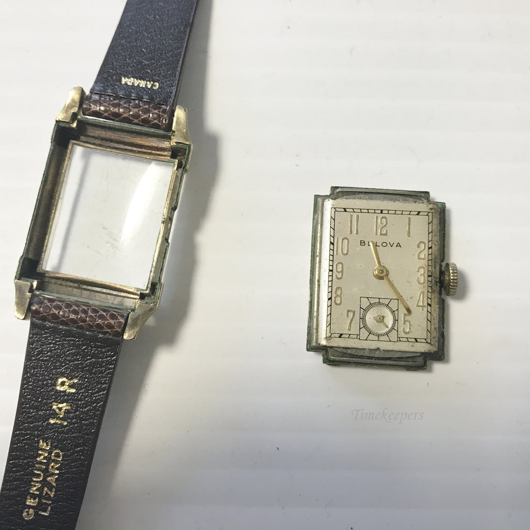 e628 Authentic Bulova 10K Gold Filled Mechanical Men's Wrist Watch