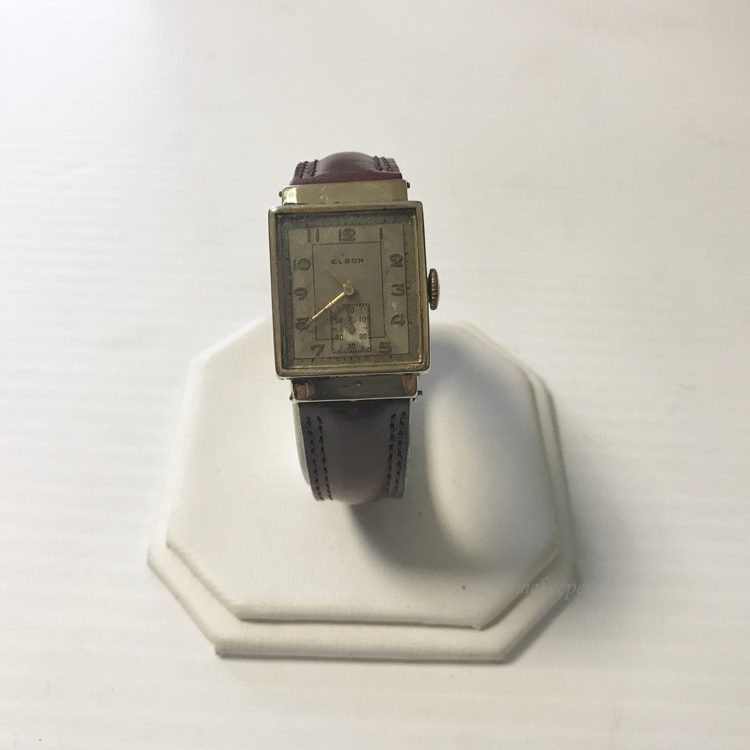 e632 Vintage Authentic Elbon USA Hand Winding Men's Wrist Watch