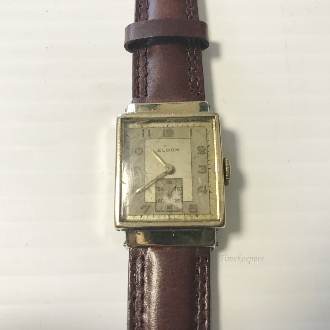 e632 Vintage Authentic Elbon USA Hand Winding Men's Wrist Watch