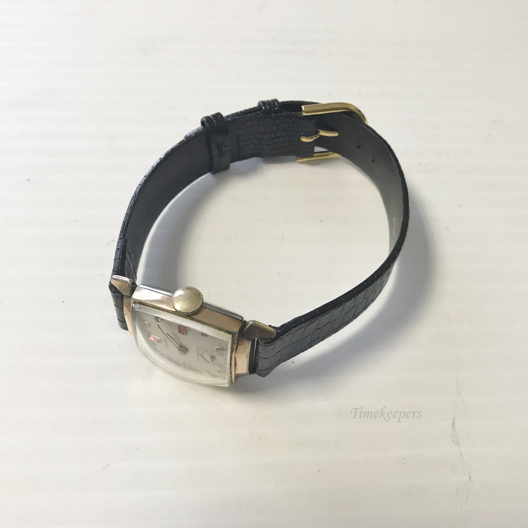 e639 Vintage Helbros Swiss Men's Wrist Watch 10K RGP Stainless Back