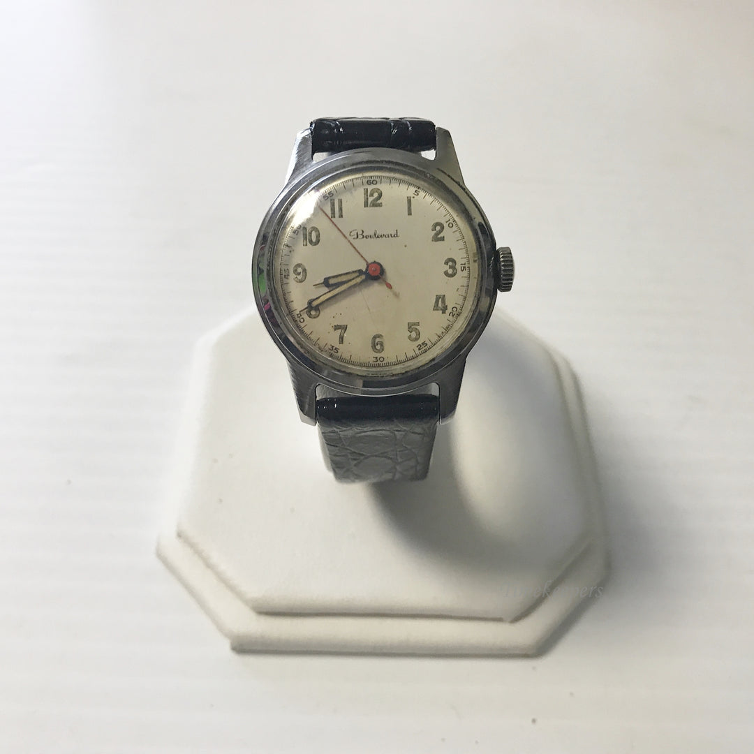 e643 Vintage Boulevard Swiss Mechanical Stainless Steel Men's Wrist Watch