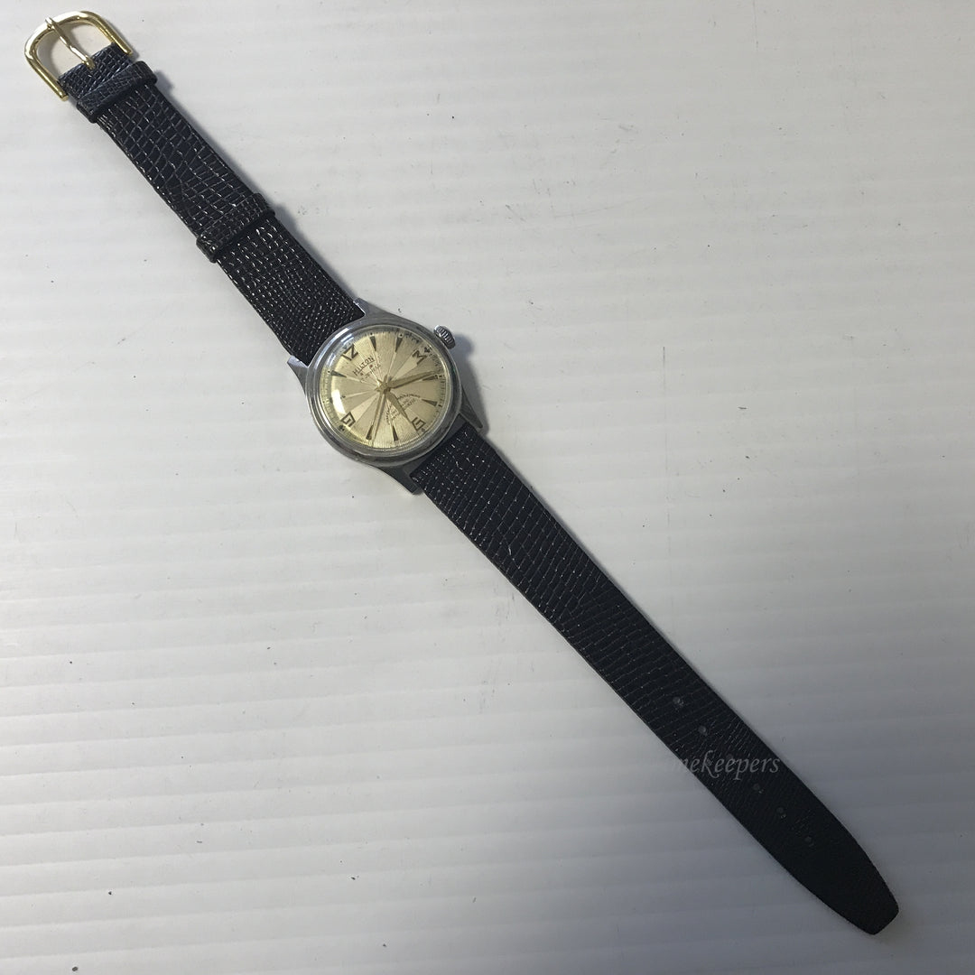 e648 Vintage Hilton Incabloc Mechanical Stainless Steel Men's Wrist Watch