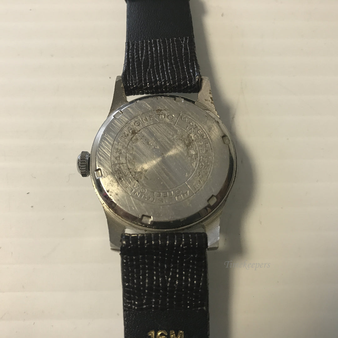 e648 Vintage Hilton Incabloc Mechanical Stainless Steel Men's Wrist Watch