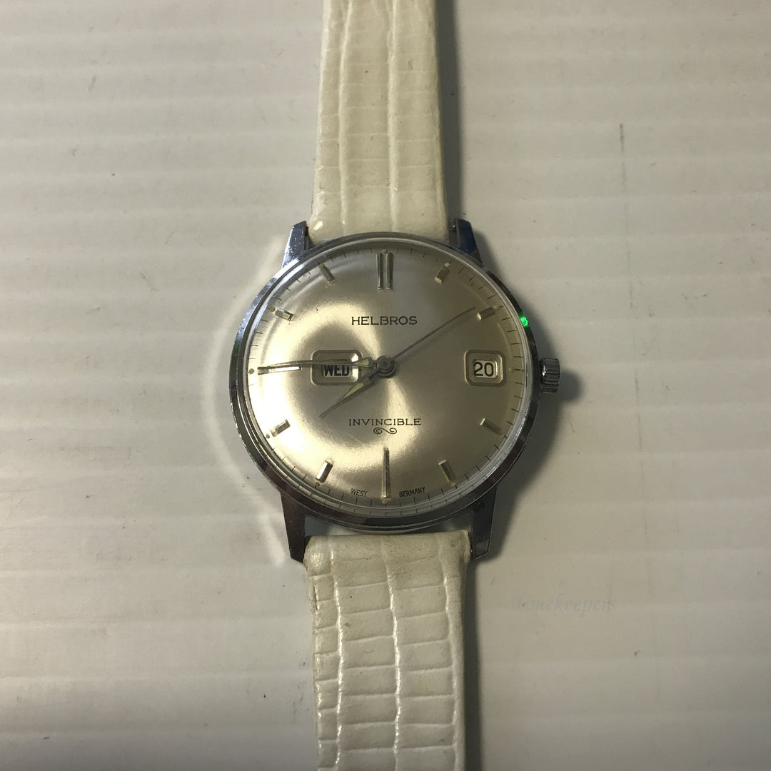 e650 Vintage Helbros Invincible Mechanical West Germany Men's Wrist Watch
