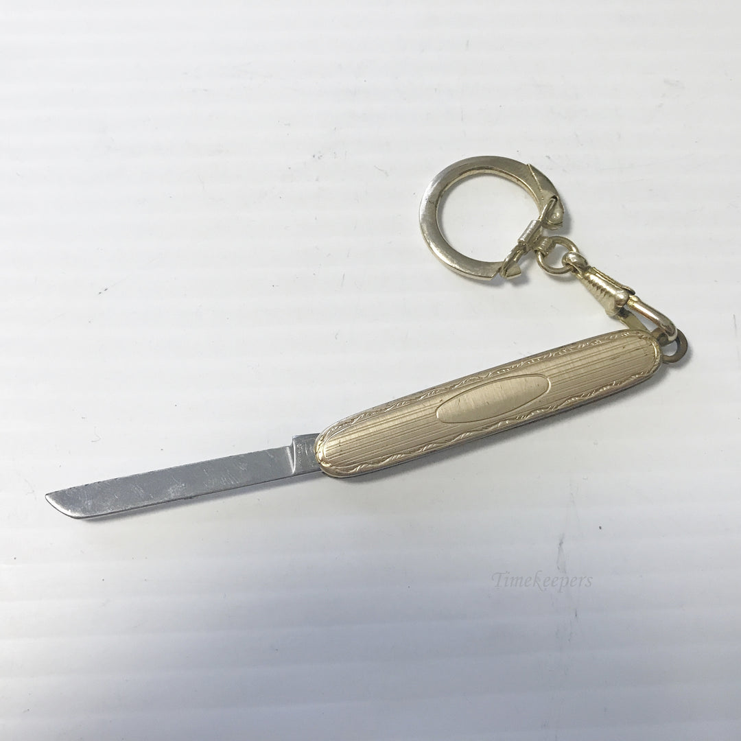 e659 Antique Pocket Folding Fob Knife Paper Book Cutter with Chain