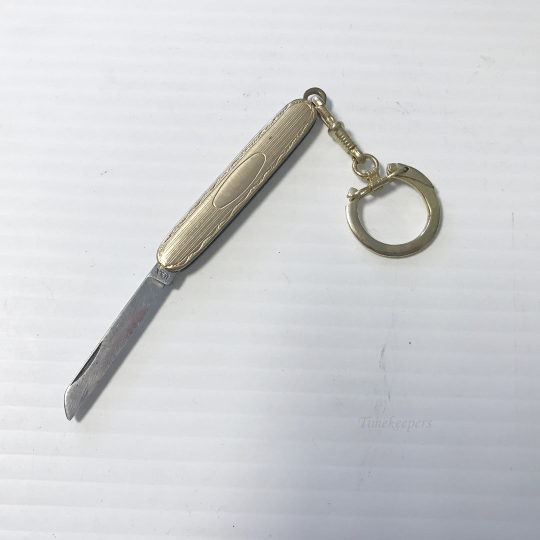 e659 Antique Pocket Folding Fob Knife Paper Book Cutter with Chain