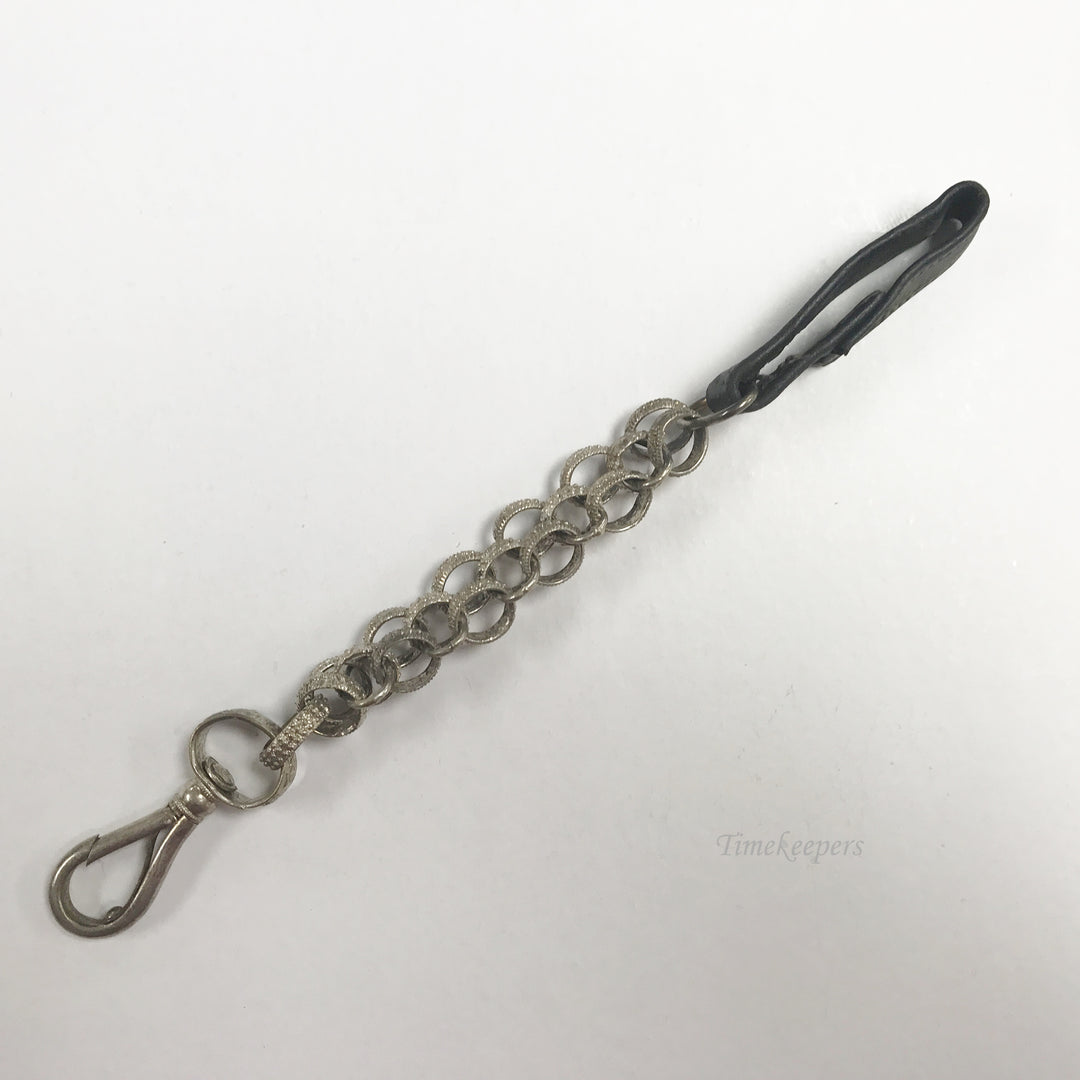 e712 Vintage Gold Filled Belt Loop Pocket Watch Chain with Spring Clasp