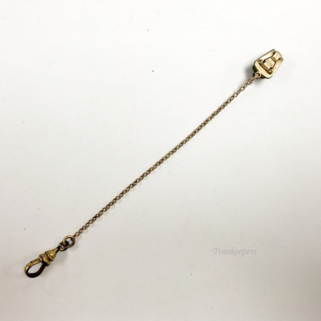 e730 Antique Gold Filled Pocket/Belt Clip Vest Pocket Watch Chain
