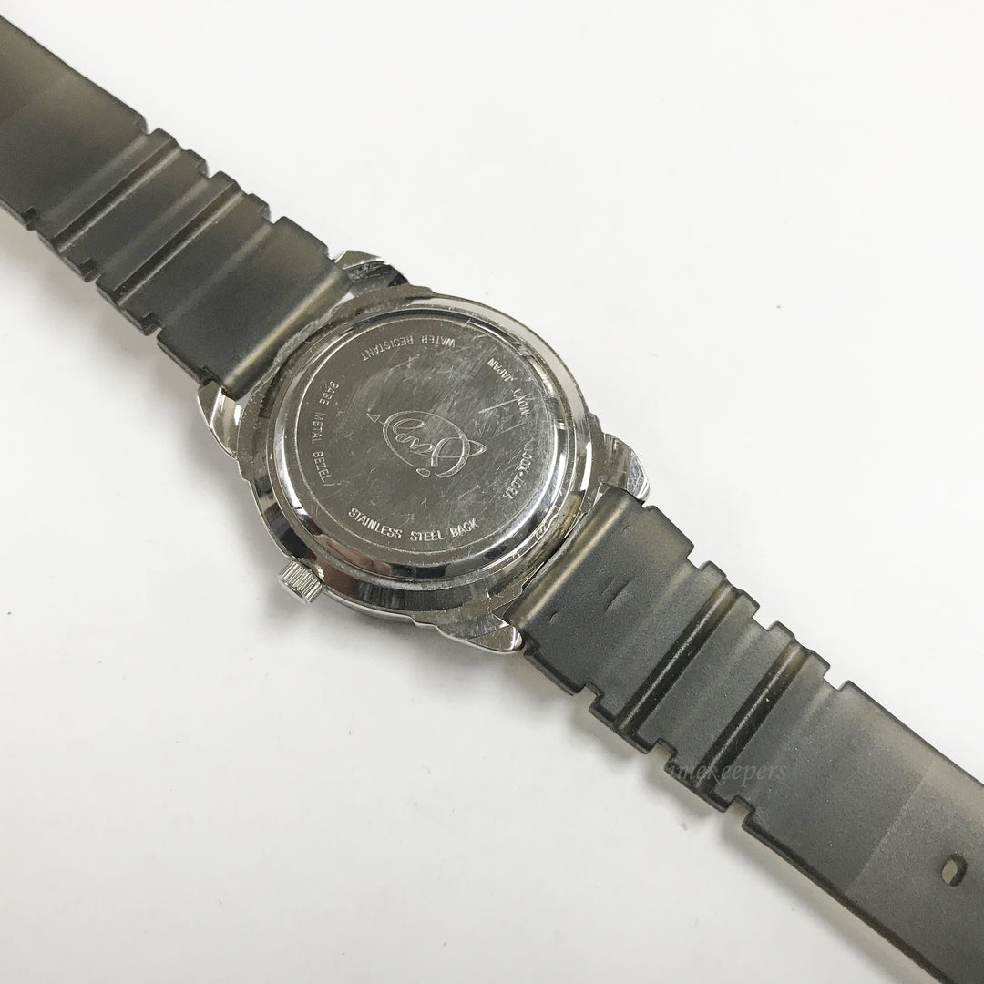 e785 Vintage Disney Mickey Mouse Jaz Quartz Japan Mov't Stainless Wrist Watch