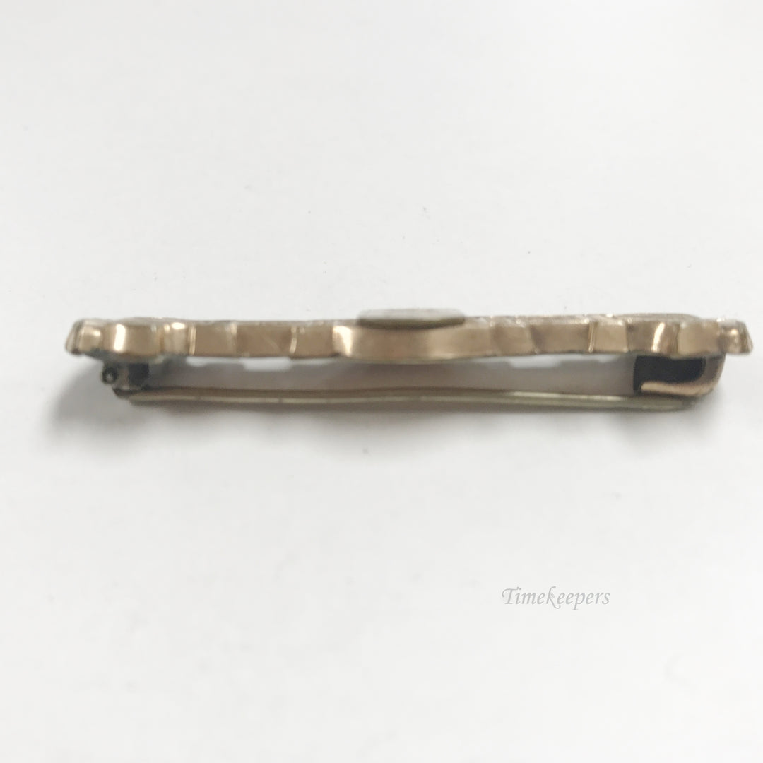 e807 Vintage Unique Gold Filled Pin Brooch