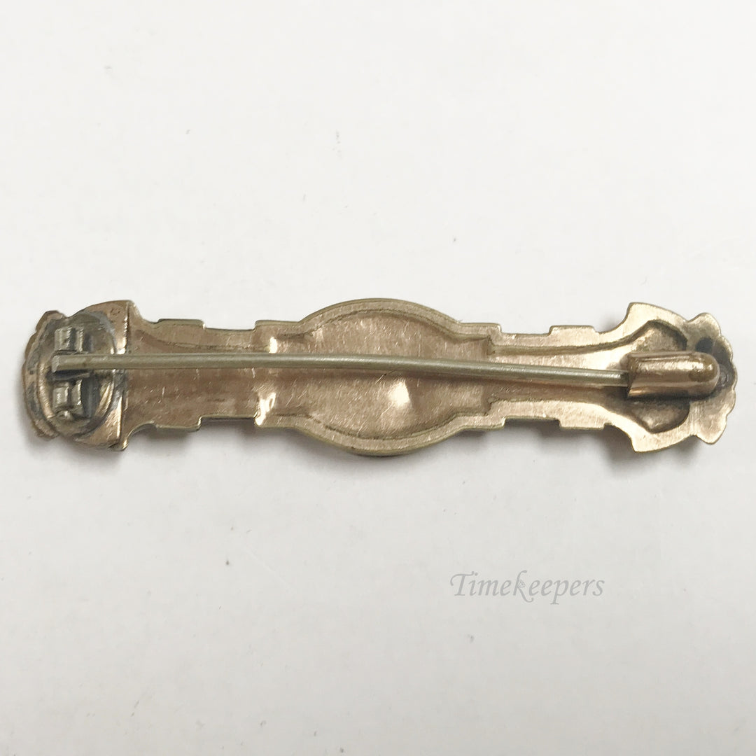 e807 Vintage Unique Gold Filled Pin Brooch