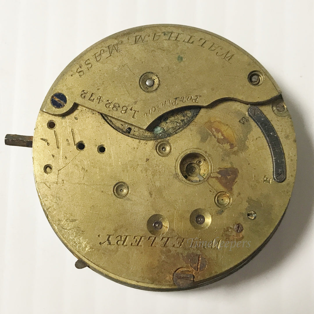 e924 Vintage Waltham Watch Co Wrist Watch Movement for Parts Repair