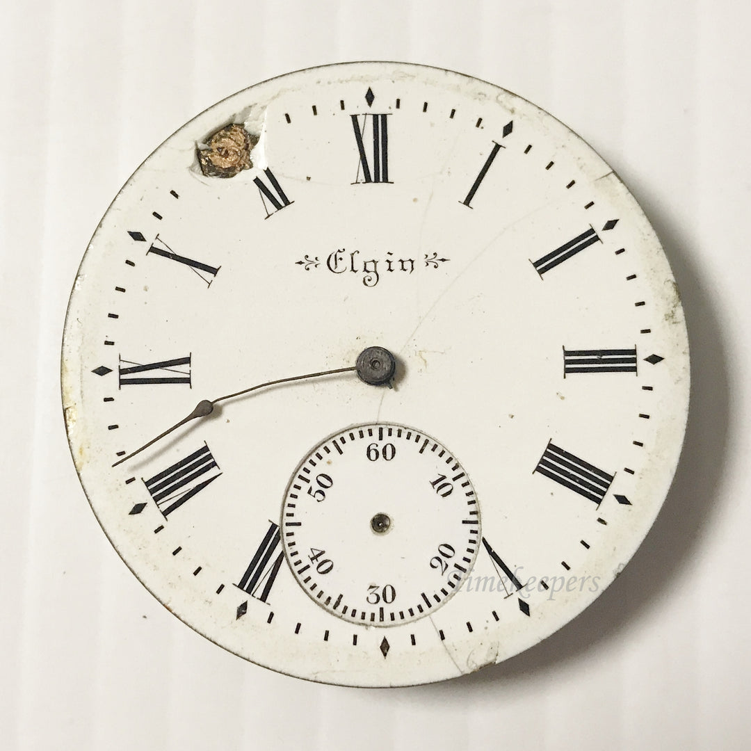 e926 Vintage Elgin Wrist Watch Movement for Parts Repair
